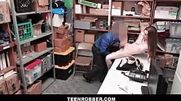 Teen Robber Skinny Brunette Shoplifter Sex with Loss Prevention Officer Tali Dova