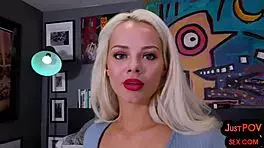 Petite POV Babe Sucks and Rides While Talking Dirty