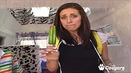 Gracie Glam lets the ice cream man put his pee pee inside her pussy from behind!