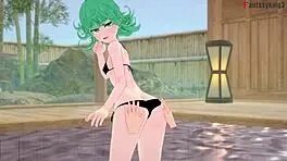 Tatsumaki In Bikini POV Kissing And Showing Her Small Tits And Big Ass In One Punch-Man Hentai!