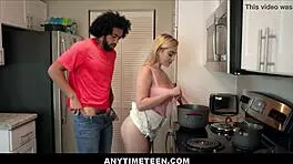 Lucky guy FREEUSES big tits teen 18+ friend Blake Blossom - James Angel