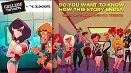 Oh, these delinquents are such perverts! They assfuck and blowjob teen 18+ anime girls in hardcore anal hentai