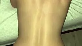 WHITE GIRL WITH AN AMAZING ASS RIDES DICK REVERSE COWGIRL THEN GETS FUCKED BAREBACK FROM BEHIND BEFORE TAKING A HUGE CUMSHOT ON HER PERFECT ASS