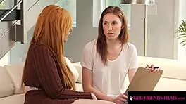 Milf Realtor Seduces Petite Inspector with Lesbian Tribbing