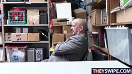 Step Dad Watches As Detective Nails His Teen Daughter With Big Cock In Office