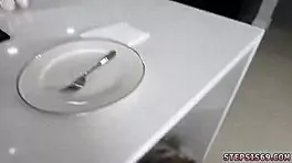 blonde in slow blowjob family competition with group sex