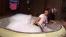 wet clothed teen fucks stranger in rough cfnm lingerie sex