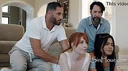 Family Swap Turns Into 4-Player Taboo Anal Game with Madi Collins and Summer Col
