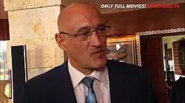 Movie Star In Intense Action