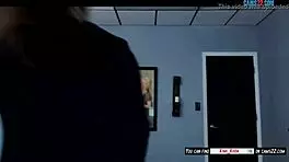 Brunette teen teasing friends on webcam chat 😘