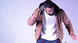 Blonde hottie tugs and rides that massive black cock