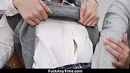 Teen 18+ Rides And Fucks In Freeuse Academy Threesome