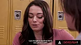 TEEN 18+ STUDENT STEPBAE AND MILF STEPMOM FUCK TEACHER FOR GRADES