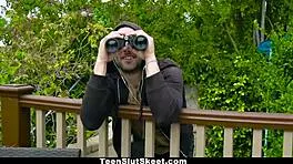 redhead beauty kenzie madison with big ass gets spied on and fucked