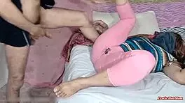 Indian Hot Teen 18+ Pussy Fucked Through Pajama Hole By Long Black Hair Nri Guy After Handjob During Webcam Show With Hot Moaning