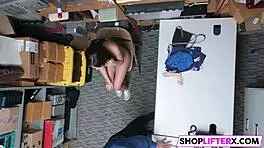 sneaky officer punishes teen shoplifter