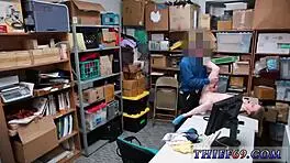 blonde police in uniform threesome with old men, petite teen blowjob group