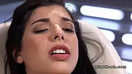 i fucked the sexy brazilian teen with a machine on her cunt