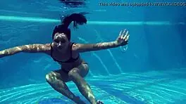 underwater hungarian teen 18+ kittina clairette shines in bikini scene