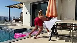 Backstage Amateur Couple Gets Wild with Outdoor Funny Sex by Wet Tight Pussy.