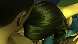 Samantha Feels Deep Pleasure Sucking Guy Off in Bathroom