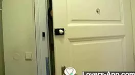 I come home and masturbate in the hallway until I cum loud with fingering orgasm