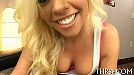 I give the babe a facial after she licks my balls, but I messed up the sauce