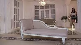 young hottie feels thrilled teasing dude with divine tattooed bottom