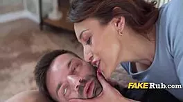 White European girl who decided to cheat on her man gets caught in the act