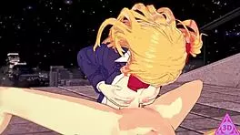 Oshi no Ko Hoshino Ruby enjoys blowjob and handjob in uncensored hentai gameplay