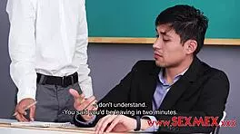 Teenager Fucked Hard In Classroom By Teacher With Blowjob And Big Ass