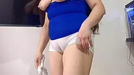 Fat milf employee whore gets her huge pussy lips recorded in homemade video with daddy roleplay