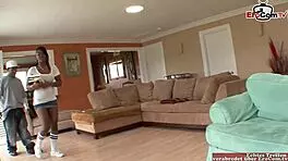 ebony girl with small tits craves big black cock in tight pussy cumshot