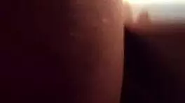 Hot babe gets welcomed home with blowjob in public toilet