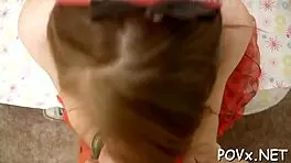 Naked cutie exposes her pussy for a hot blowjob and fucking