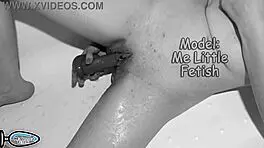 she squirted hard in the bath, my first time