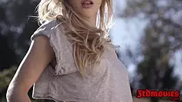 Dirty blonde ivy wolfe filled up with big cock after bj.