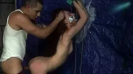 i punished two girls in garage with bondage domination anya was asking for it but i made her regret it