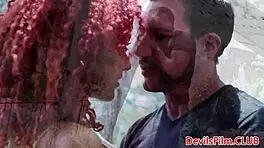 redhead teen 18+ screwed in both holes outdoors?