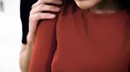 brunette teen whitney wright slobbers on two cocks for sloppy blowjobs