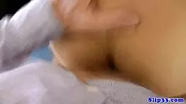 18yo blows old man's dick in stockings, so hot! 😍