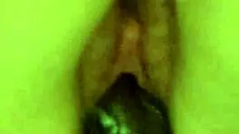 Amateur snow bunny in restrooms with big black cock