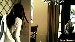 Smalltitted Stepdaughter's Pussy Banged In Glamour Roleplay