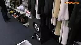 Watch skinny blonde get railed by pawn guy