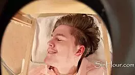 The perfect ebony tits and tiny wild teen girl team up to save a couch humper from boredom with lesbian blowjobs and big tit action.