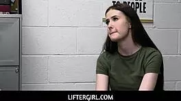 Brunette teen 18+ Athena Heart takes policeman's massive cock for freedom!