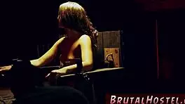 Punished babe bound in garage car after waiting for taxi as naive young 18+ tourist.