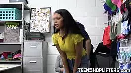 Tattooed Teen 18+ Moans Loudly In Kinky Threesome With Uniformed Guy And Big Cock