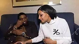 Petite Newbie Just Nikki Gives Blowjobs To Big Black Cock