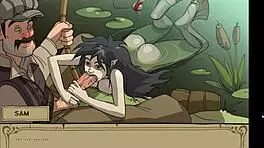 Horny mermaid in 3D hentai seeks teen 18+ virgin ass solution. My sexiest gameplay part 8.